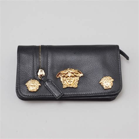 original versace logo on the wallet|Versace wallet cheap.